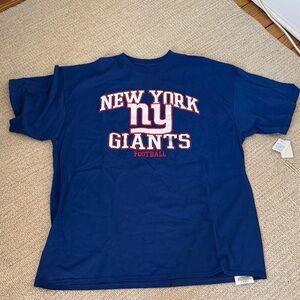 NFL New York Giants Blue T-Shirt with White & Red Logo